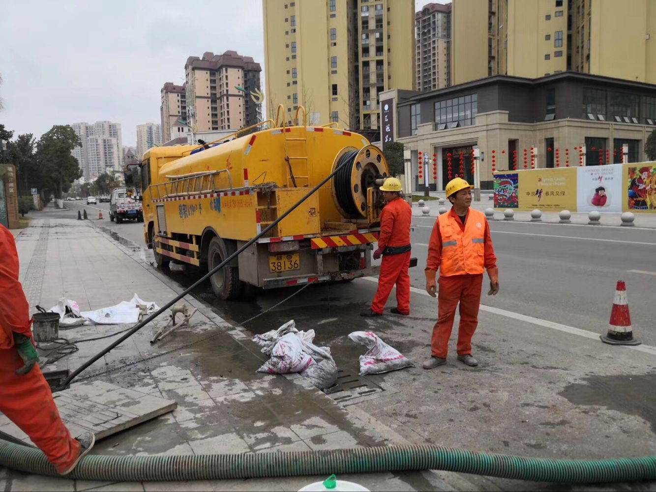 高埗镇排污管道清淤-管道清洗